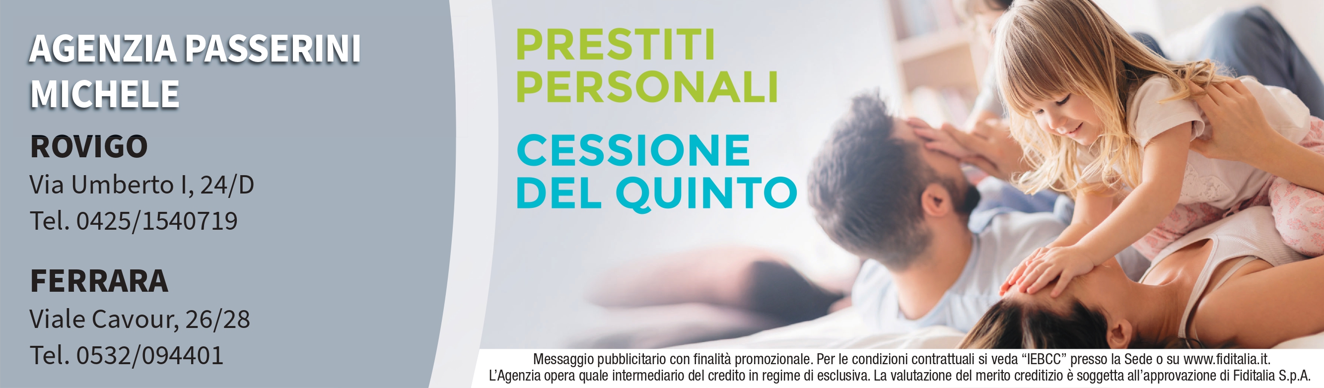 Contatti Agenzia Michele Passerini filiali Fiditalia - Prestiti personali, Cessione del quinto