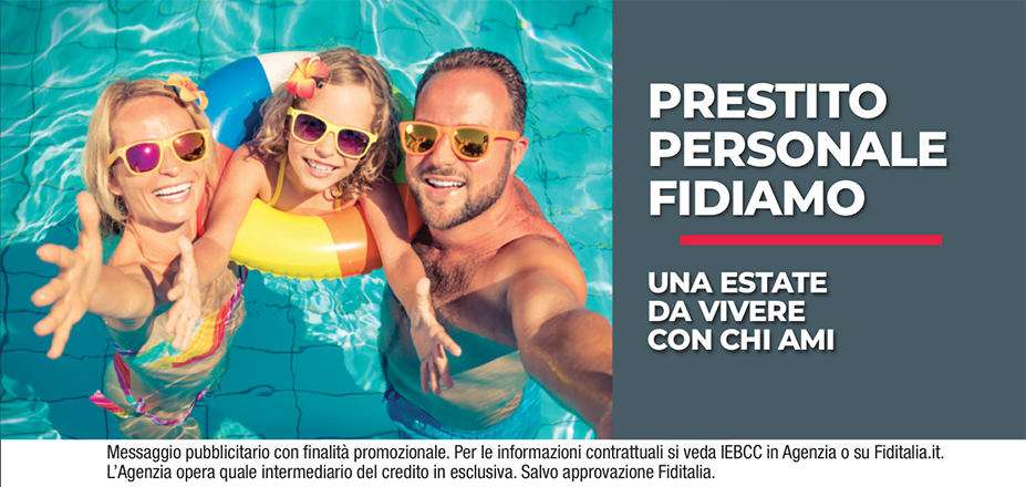 Agenzia Michele Passerini Fiditalia | Rovigo, Ferrara | Prestito Personale Fidiamo - Ti aspettiamo per realizzare i tuoi progetti. Messaggio pubblicitario con finalità promozionale. Per le informazioni contrattuali si veda IEBCC in Agenzia o su Fiditalia.it. L’Agenzia opera quale intermediario del credito in esclusiva. Salvo approvazione Fiditalia.